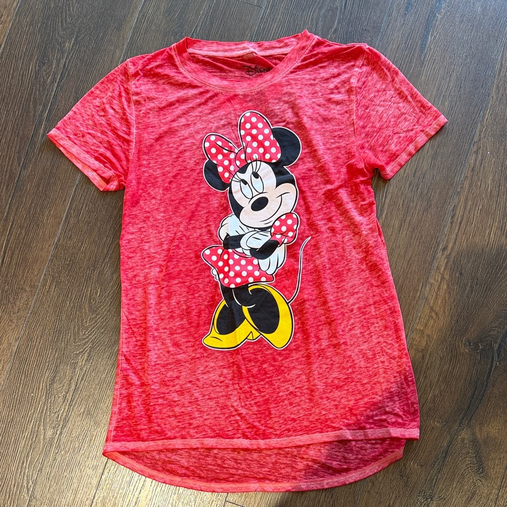 Disney Minnie Mouse Red and Yellow Tee Small S